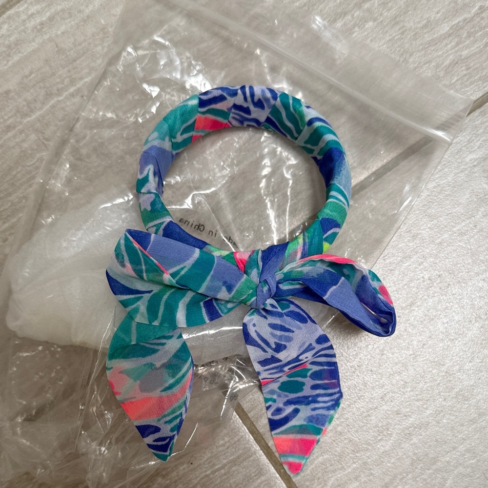 Lilly Pulitzer Blue and Pink Patterned Bracelet